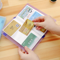 Business card holder men and women carry business card book large capacity hipster transparent collection card holder storage membership card