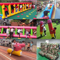 Fun Games props inflatable mountain crossing pencils Hammer Triangle Ladder childrens body Intelligent Class equipment