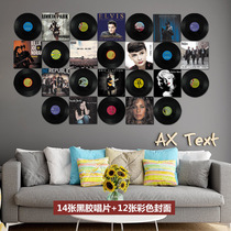 Vinyl record poster wall decoration loft Industrial style retro shop Bar Cafe personality background wall decoration