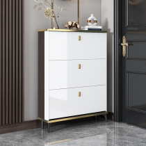 Ultra-thin bucket shoe cabinet large-capacity storage shoe rack at home door simple modern door wall light luxury locker