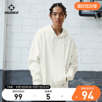 Quasi sports sweater men and women plus velvet hooded autumn and winter loose leisure long sleeve fashion trend warm knitted top