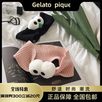 Japanese GP big eyes funny knitted elastic cartoon cute parent-child hair band hair band