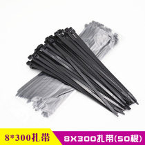Black cable tie 8*300 black nylon cable tie fishing gear shop cable tie 300 wire harness 8X300
