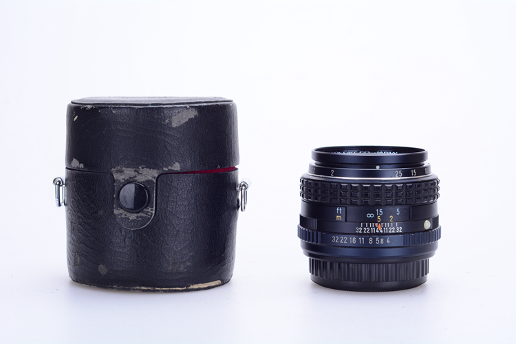 The Pentax SMC PENTAX MACRO 50 4 50MM F4 PK port manual macro lens is ready for color