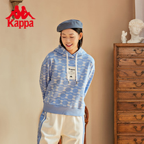 Kappa Capa Retro Football Old Flowers Womens Hooded Sweatshirt Knitted Full Print Sportswear Jacket