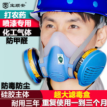 Baoshunan gas mask spray paint special activated carbon gas gas pesticide dust mouth and nose mask chemical gas mask