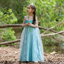 Frozen princess dress summer summer Aisha girl Aisha elsa Children Aisha dress Aisha dress