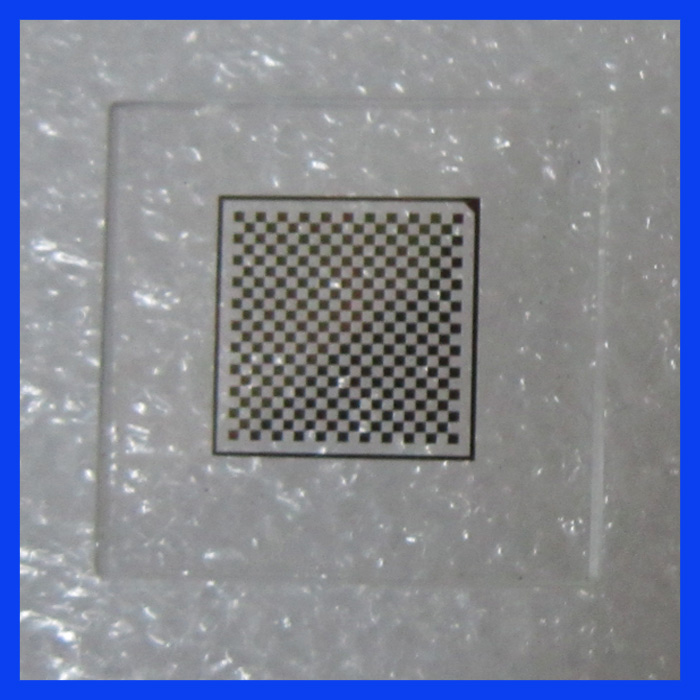 Camera calibration board 24X24mm glass calibration plate 1X1mm checkerboard correction block