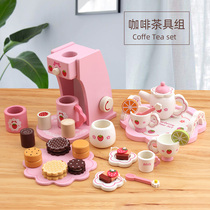 Childrens simulation teapot afternoon tea cup tea set for boys and girls playing house kitchen toy set princess birthday gift