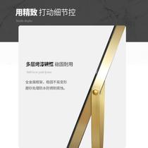 Mirror makeup mirror desktop simple ins dresser desktop rotatable single-sided bedroom home European large round mirror