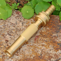 Household all-copper garden hose pagoda connector adjustable direct spray shower sprinkler water gun nozzle