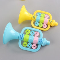 New childrens small horn toys wholesale cartoon plastic blowing medium musical instrument Baby music blowing toys