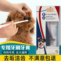 German Teruishi dog toothbrush toothpaste set Pet dog deodorant supplies Corgi brushing Teddy calculus