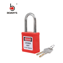 BD-G01 industrial safety padlock steel lock beam 6 * 38MM red plastic lock housing energy isolation lock lock