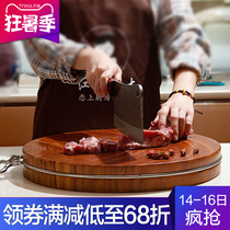 Authentic iron wood cutting board Solid wood cutting board Household mildew clam wood cutting board Round whole wood Vietnamese sticky board chopping board