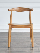 Solid wood horn chair Modern simple dining chair Restaurant backrest chair Household wooden chair manufacturers Nordic dining chair users