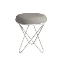 Creative bedroom Princess dressing table stool Nordic backless make-up chair European wrought iron nail chair iron workshop
