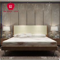 Red Apple Furniture Fashion Modern Simple 1 5 1 8 m Double Plate Leather Bed R801-P6