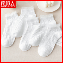  White jk socks womens tube socks pure cotton lace cute Japanese summer thin socks all-match summer XW