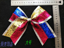 Flower ball jazz cheerleading competitive competition shiny piece bow headwear hair accessories full mail discount hot sale