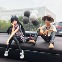 Car ornaments 2021 new center console goddess high-end creative Net red one piece of snow is Interior decoration
