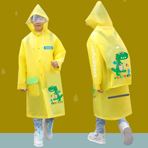 Childrens raincoats boys and girls kindergarten students poncho full body riot rain belt schoolbag cute long thick thick