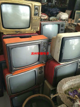 Black and white TV sets old - fashioned old - fashioned TV nostalgia collection with decorative window props display