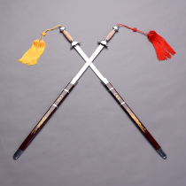 Wushu performance sword Taiji soft sword adult morning exercise sword childrens sword mens and womens wooden handle professional competition sword not open blade