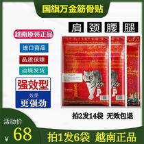 Vietnam Old Tiger Army Plaster Flag Flag Wan Jin Bone Sticker Red Tiger Live Medicine Lumbar Arthralgia