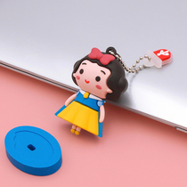 Snow White USB 64g cute creative cartoon girl heart student couple mobile phone dual-use personality gift USB flash drive