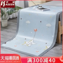  Childrens bed Summer bunk ice silk mat Student dormitory single one 1 meter 1 2 boys and girls can be washed 1 35