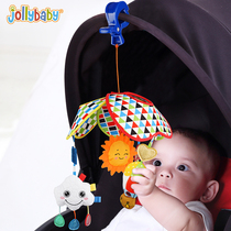 jollybaby 3-6 months Baby stroller Toy pendant Stroller Bed rattles Fabric bells 0-1 years old Puzzle
