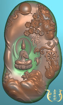 Buddhas Magic Enlightenment with the Landscape Refinement and Sculpture Photo Jade Sculpture JDP