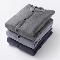 South Antarctic cotton pure cotton thickened thermal underwear Male middle-aged and elderly large size cardiovert warm cotton padded jacket full cotton warm jacket