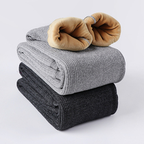Autumn-winter male and female pure cotton thermal pants high waist elastic body warm trousers Chinese elderly gush thickened autumn pants new