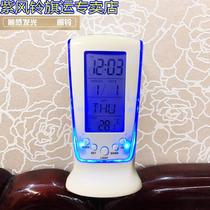  (Free 3 batteries)LED electronic clock Simple date Music date Alarm clock Thermometer timer Luminous light table