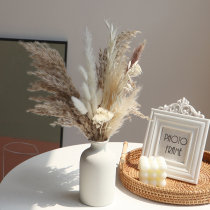 Reed dried flower mix and match small bouquet living room decoration real flower ins American decoration full of stars Penglai pine golden ball