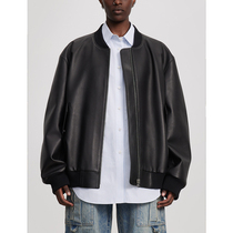 TRINITE independent designer brand Black Classic version of the neutral loose baseball jacket coat