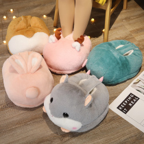 Cute heated foot warm treasure office plug-in foot warmer adjustable warm foot bag dormitory cover foot warm artifact female