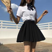 Japanese school uniform College style class uniform High school student jk uniform Korean version of womens summer mens and womens graduation season sailor suit suit