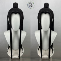 (Ink wig)Magic road blue forget the machine Wang Ji Ancient style black beauty tip shape cos wig