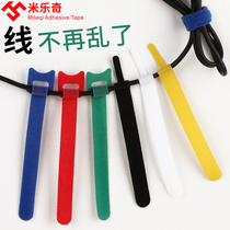 Cable harness self-locking nylon ultra-long tensioner detachable data cable storage self-adhesive chassis power mouse keyboard network cable high temperature resistant grinding paste reusable black strap