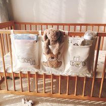 Baby bed hanging storage cotton bed bag hanging bag Baby bedside diapers Diapers non-wet bedside storage bag