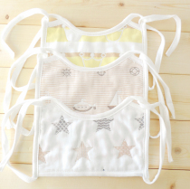 3-Pack Square strap bib baby newborn cotton waterproof lace bib baby tie-up saliva towel