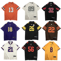 European and American hip-hop street dance Jersey loose medium long T-shirt large size short sleeve hipho men and women ins same olive clothes