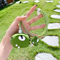 Lightning Dinosaur Apple 12 charger protective sleeve anti-fracture 20w Fast-charge wire wound rope 18w data line protection