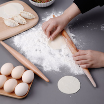 Facing wooden stick rolling pin chopping board set solid wood size Press stick household extended dumpling skin rod stick dry roll stick
