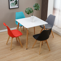 Jane Imes cross-legged chair simple modern office chair Nordic leisure home dining chair computer table and chair