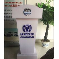 With drawer podium Podium Welcome desk Black paint reception fresh desk Consultant Creative floor Pre-class review desk