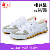 Lutai sports shoes mens volleyball shoes Sports training running shoes Breathable non-slip cattle tendon bottom martial arts shoes Womens white shoes